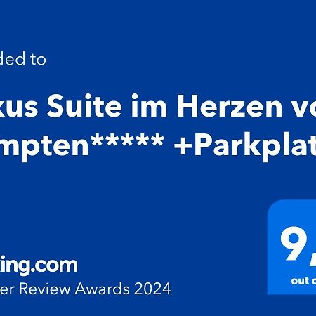 Luxus Suite Im Herzen Von Kempten***** +Parkplatz Zewnętrze zdjęcie
